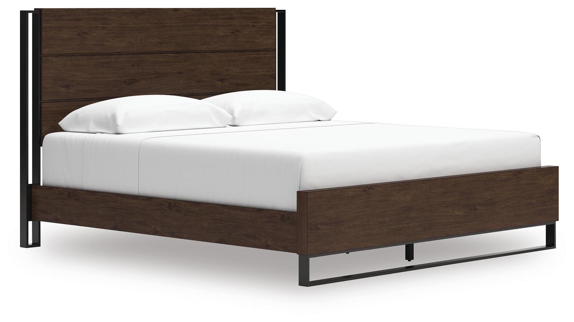 Zumbado King Panel Bed, Brown, large