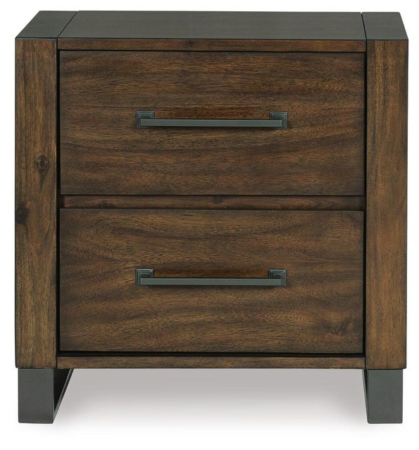Zumbado 2 Drawer Nightstand, Brown