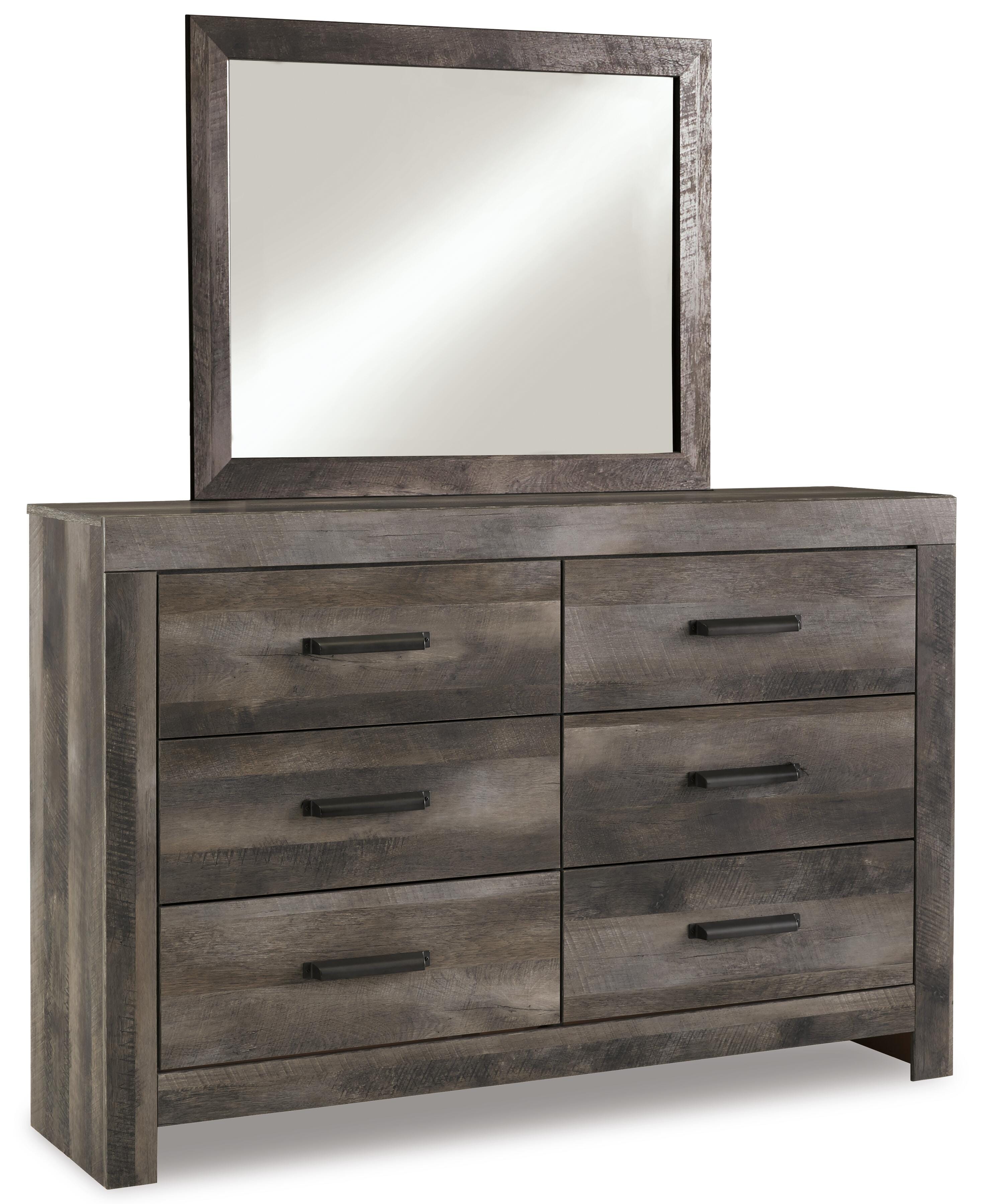 Wynnlow King Poster Bed with Mirrored Dresser, , large