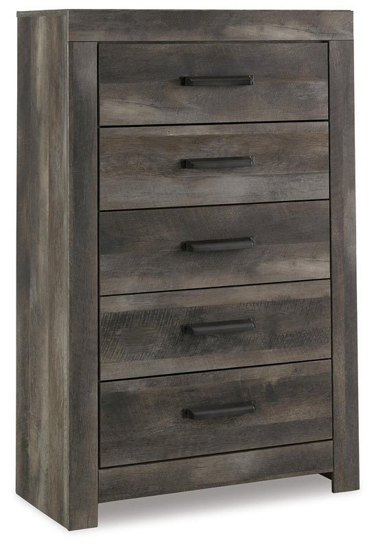 Wynnlow 5 Drawer Chest of Drawers, Gray