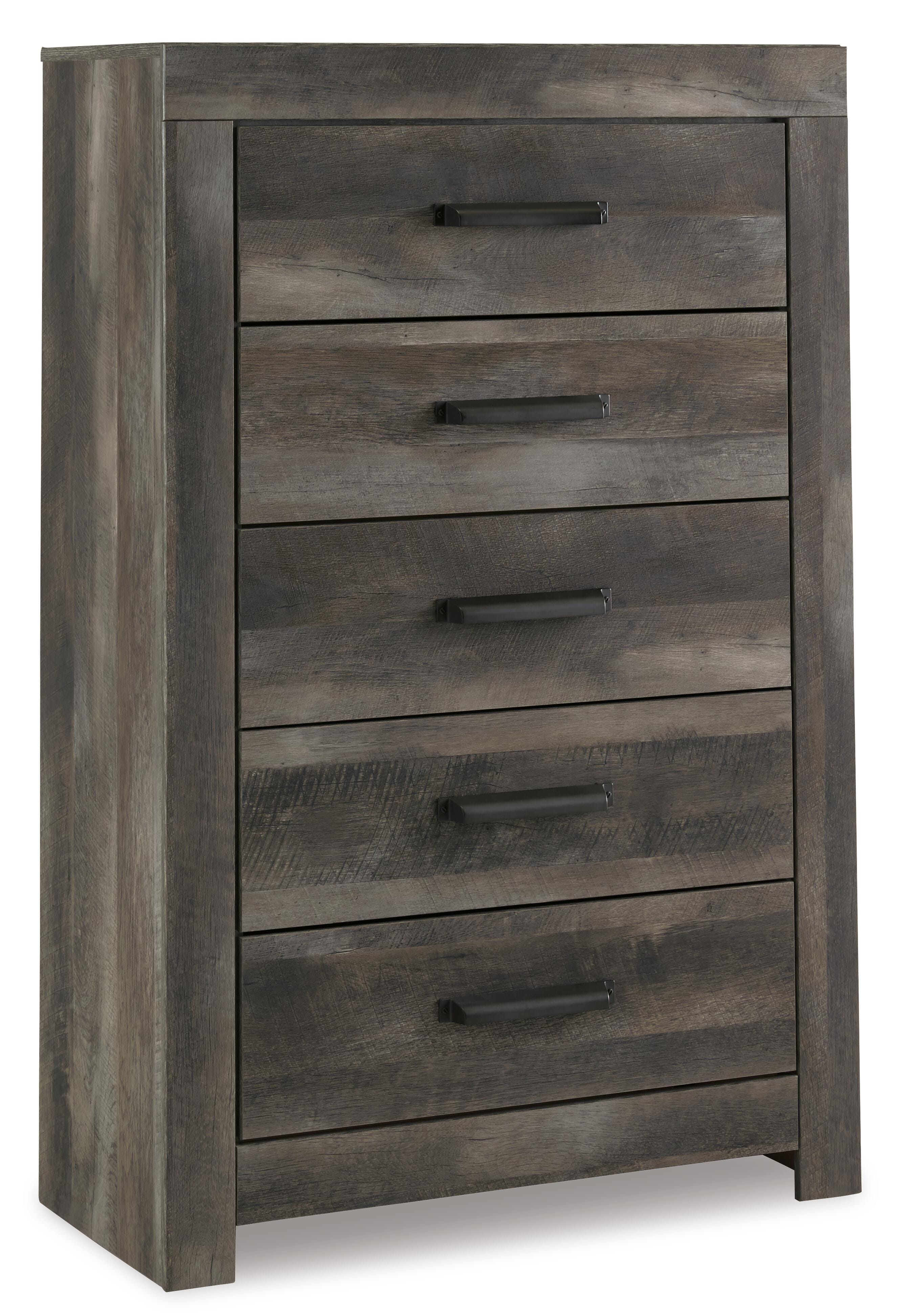 Wynnlow King Panel Bed with Mirrored Dresser and Chest, , large