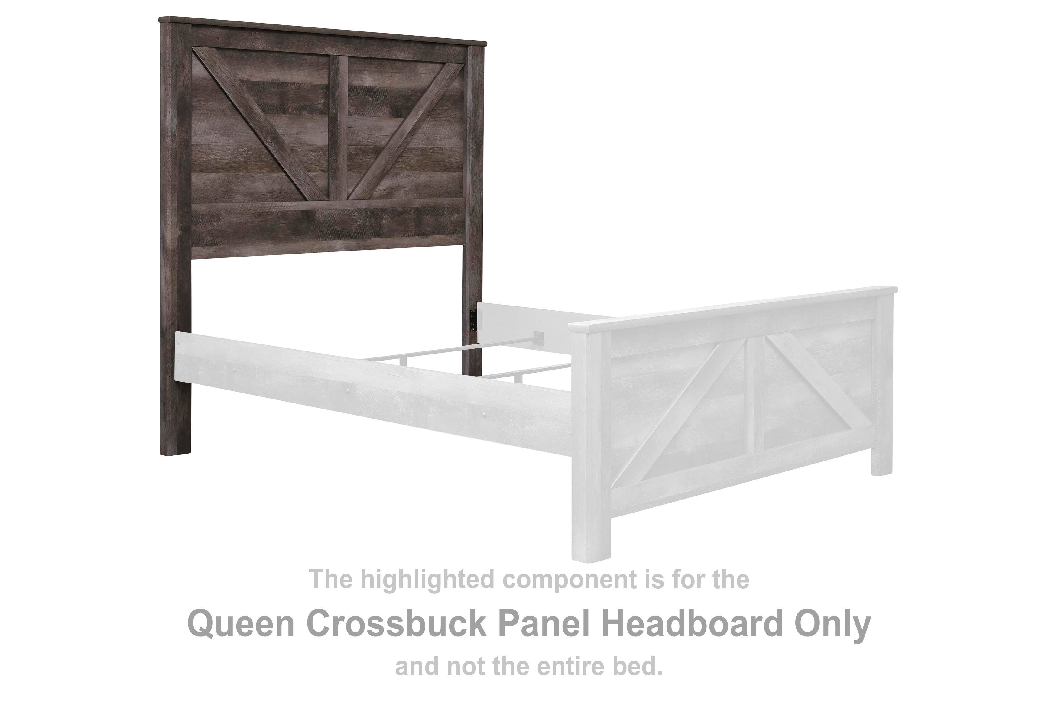 Wynnlow Queen Crossbuck Panel Headboard, , large