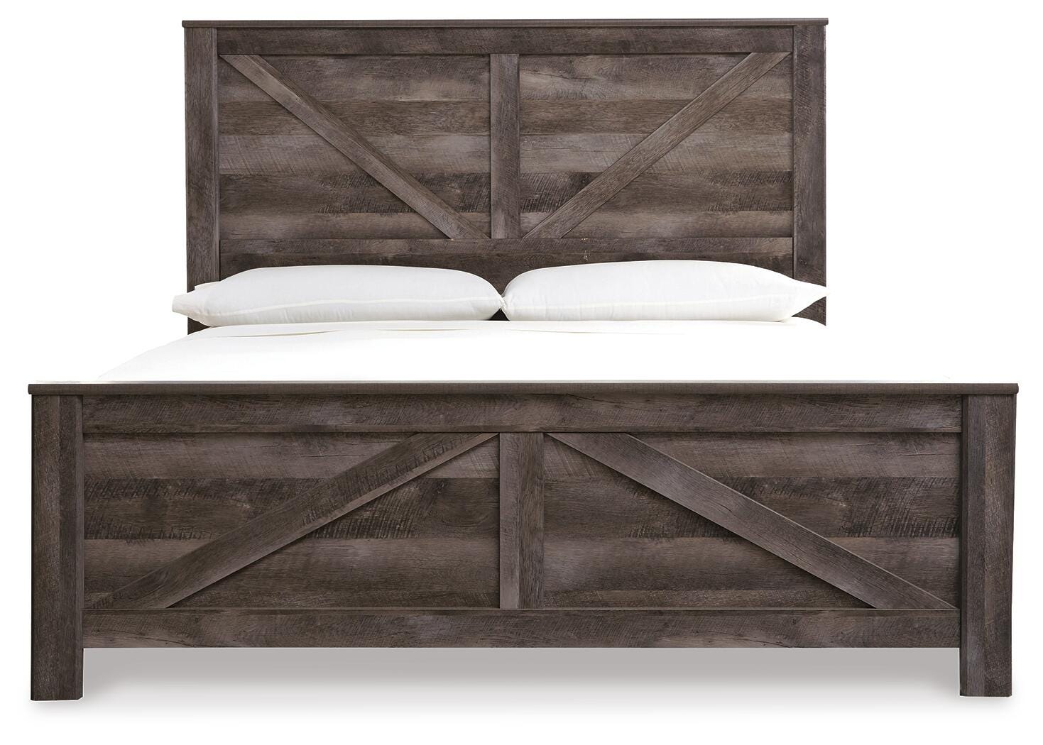 Cama con paneles King Crossbuck Wynnlow, tocador, espejo y mesita de noche - image 6