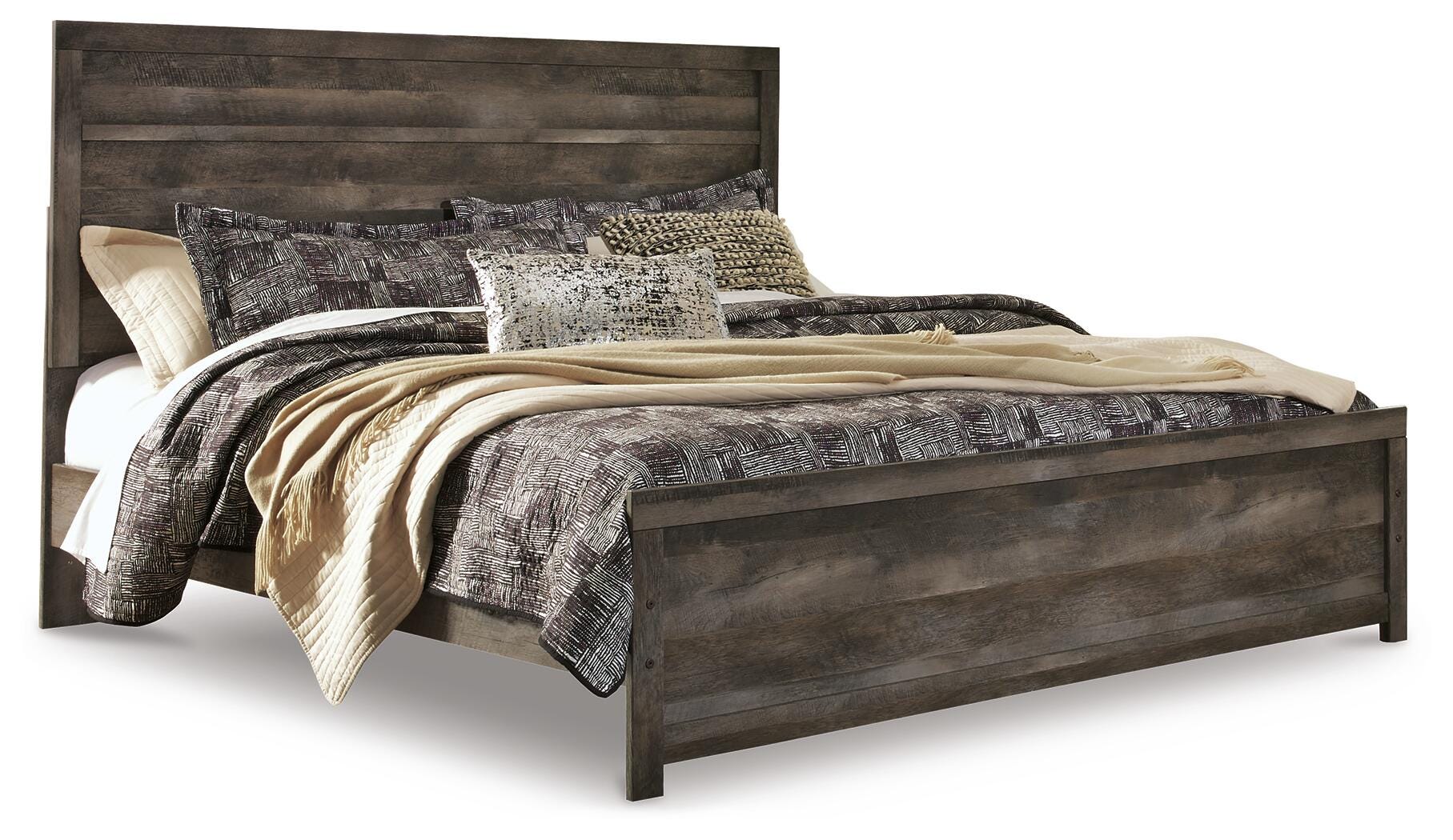 Wynnlow King Panel Bed, Gray, large