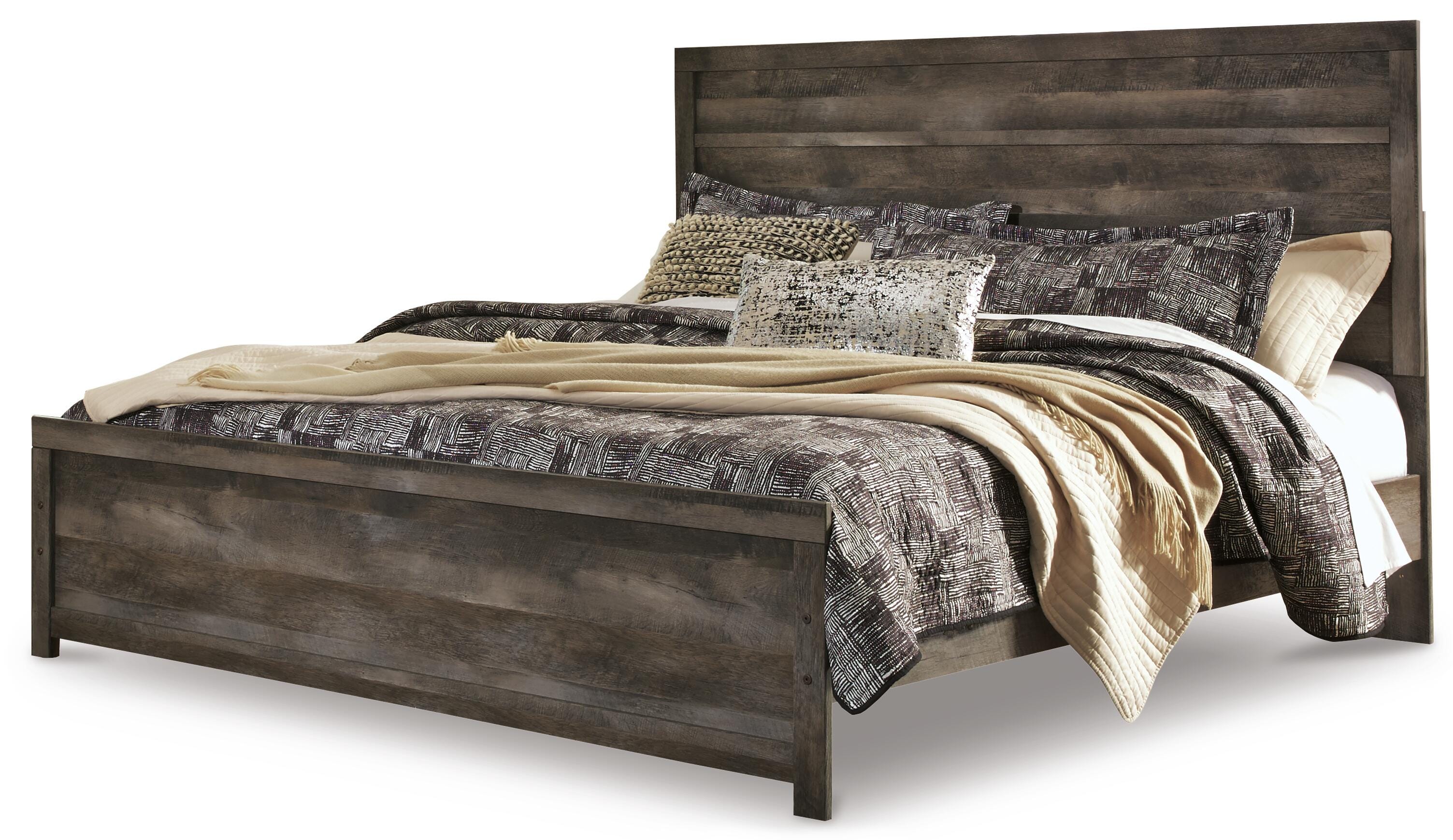 Wynnlow King Panel Bed with Dresser, Gray, large