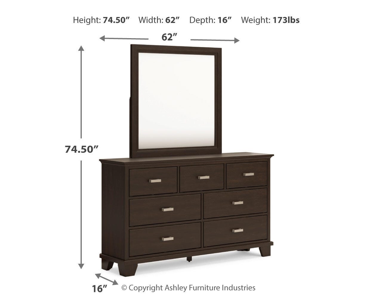 Covetown Queen Panel Bed, Dresser, Mirror and Nightstand - image 12