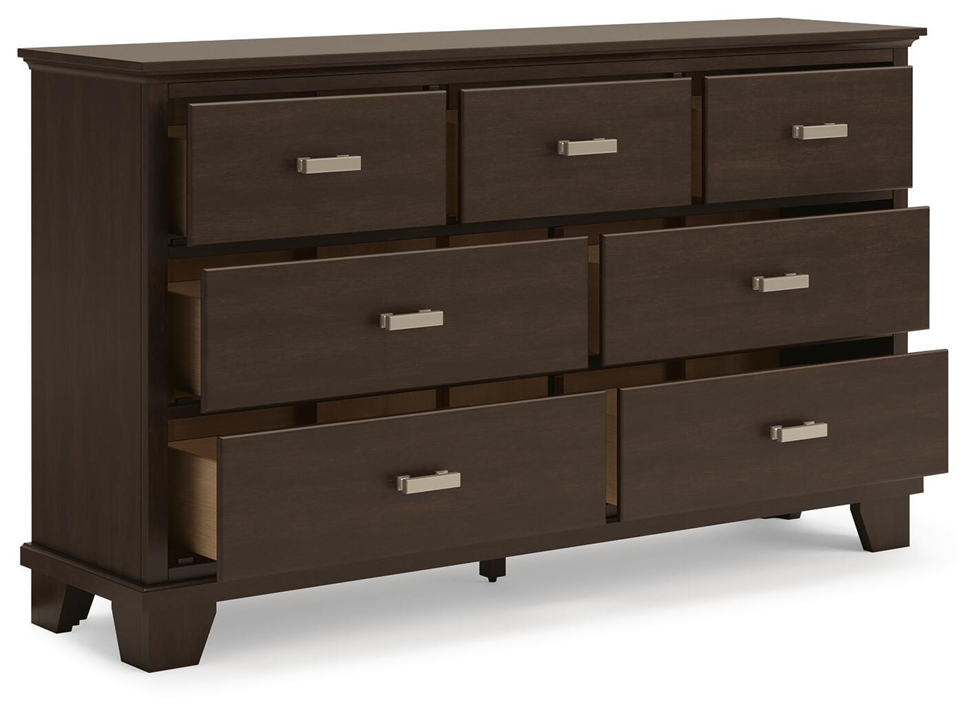 grey bed brown dresser Join Wide 6 Drawer Dresser – GRAYN – Urban Natural Home main image 0