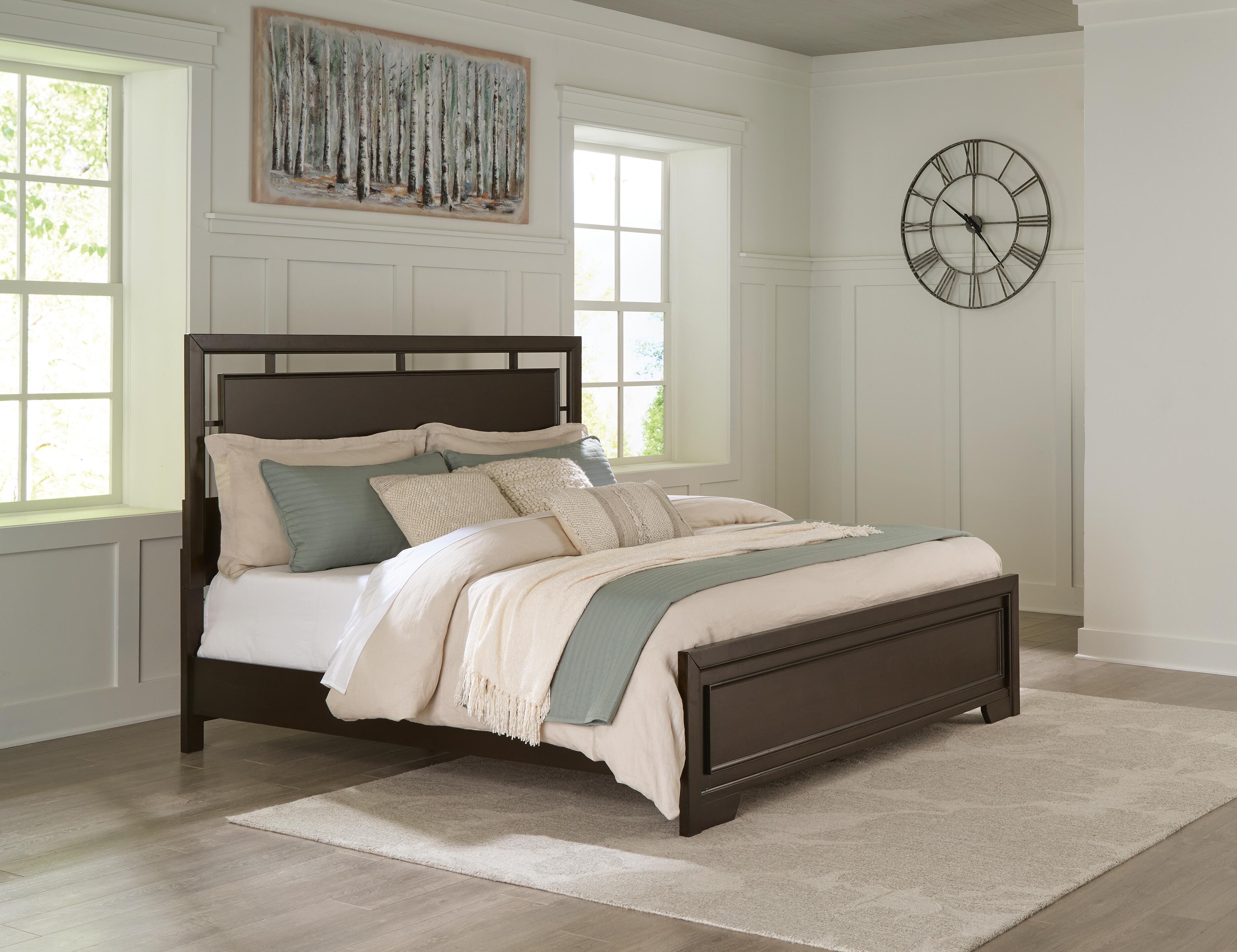 Cama, cómoda y espejo Covetown California King Panel - image 11