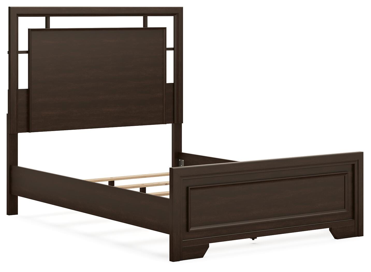 Cama de panel completo, cómoda, espejo, baúl y mesita de noche Covetown - image 14