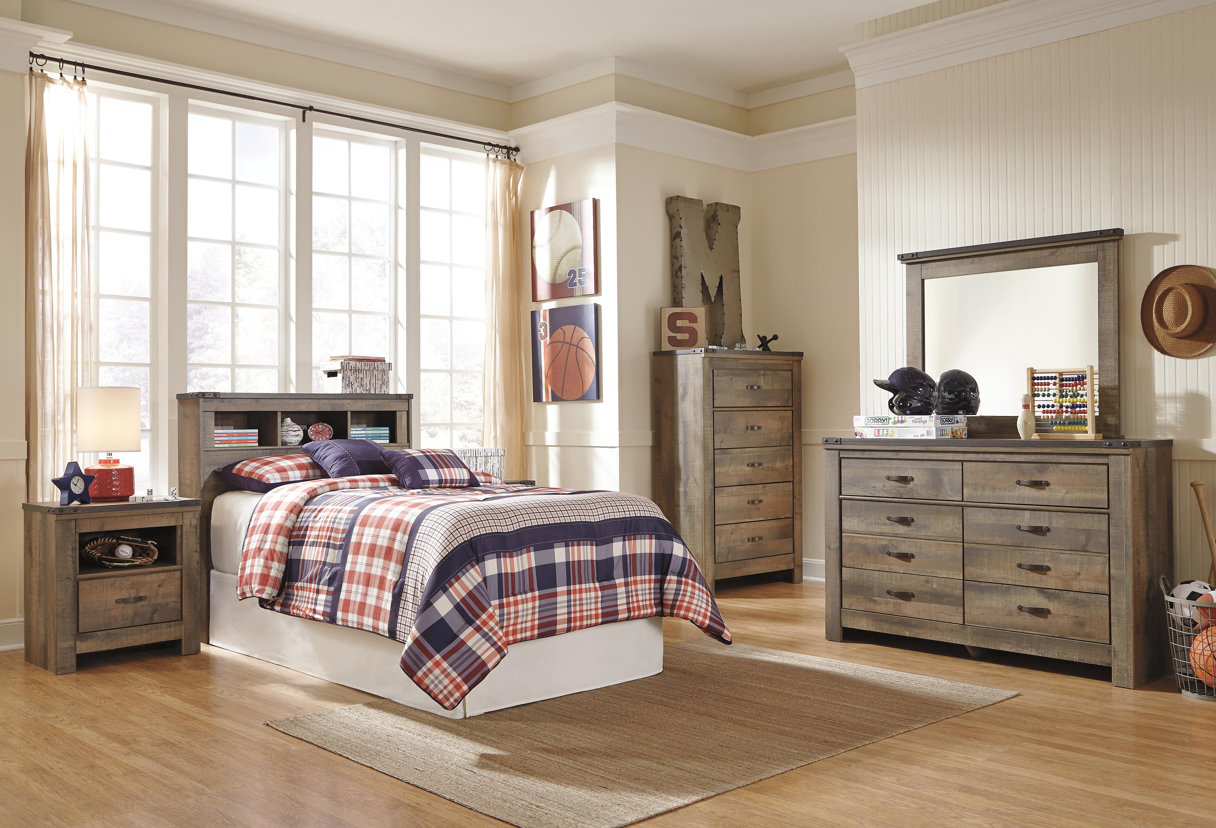 Trinell Twin Bookcase Headboard - image 4