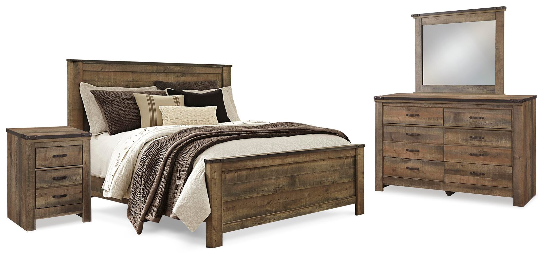 Trinell Queen Panel Bed, Dresser, Mirror and Nightstand - image 1