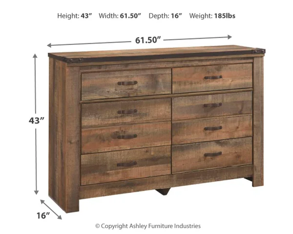 Ashley Signature Design Trinell Dresser - Brown Ashley Signature Design Trinell Dresser - Brown