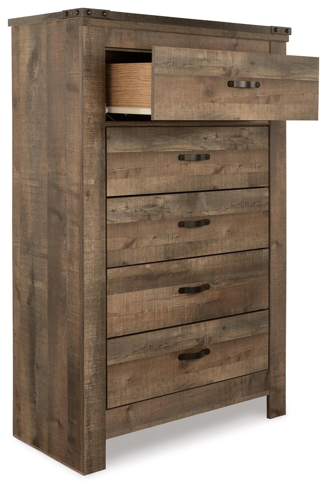 Cama de matrimonio Trinell, cómoda, espejo, chiffonier y 2 mesitas de noche - image 7