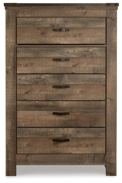 Trinell 5 Drawer Chest of Drawers, Brown