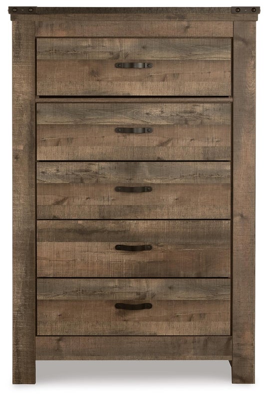 Trinell 5 Drawer Chest of Drawers, Brown