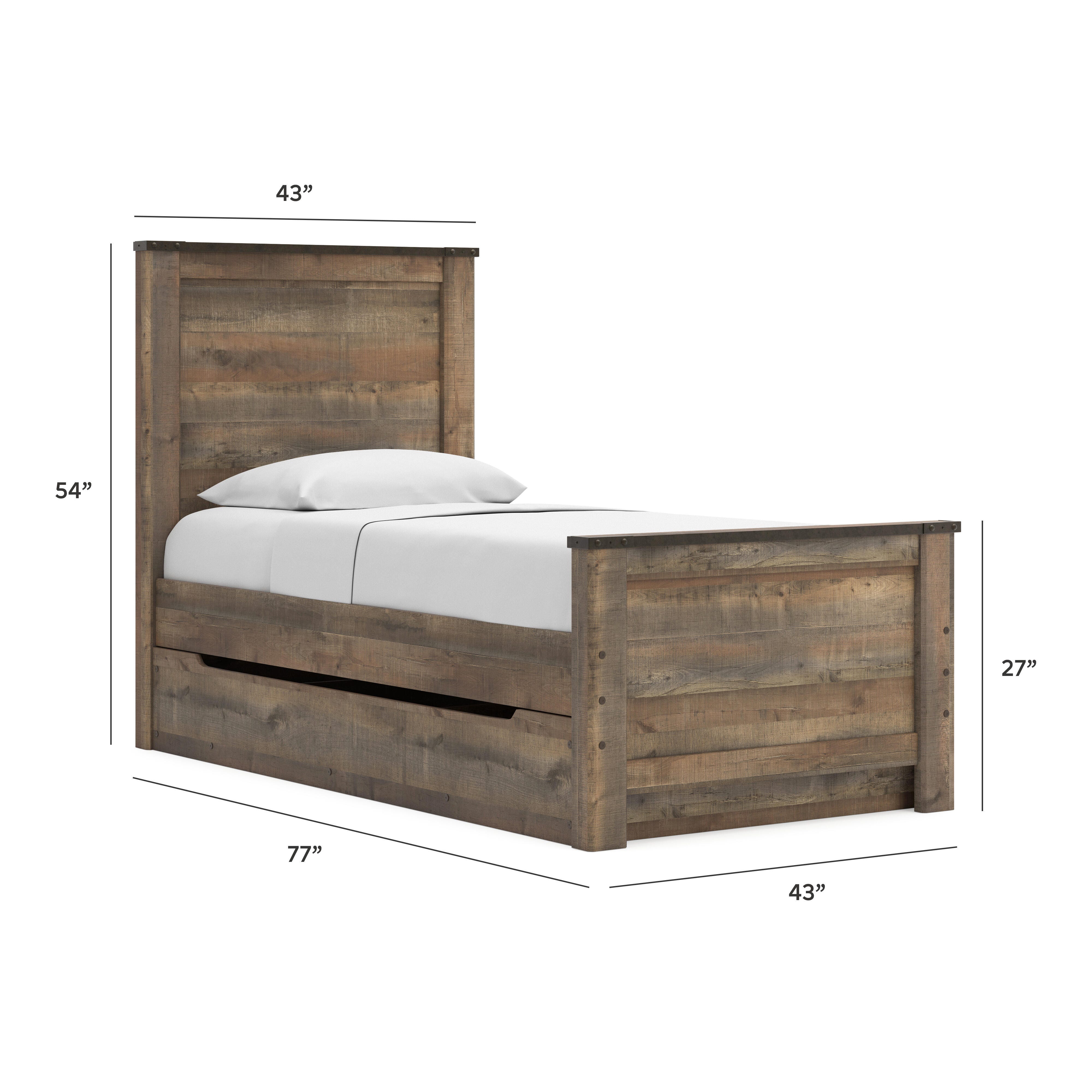 Cama individual con paneles Trinell - image 9