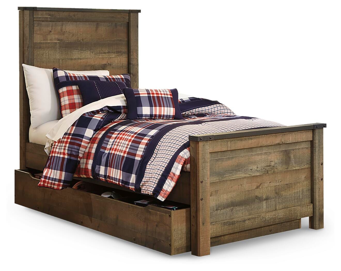 Trinell Twin Panel Bed with 1 Large Storage Drawer - image 2