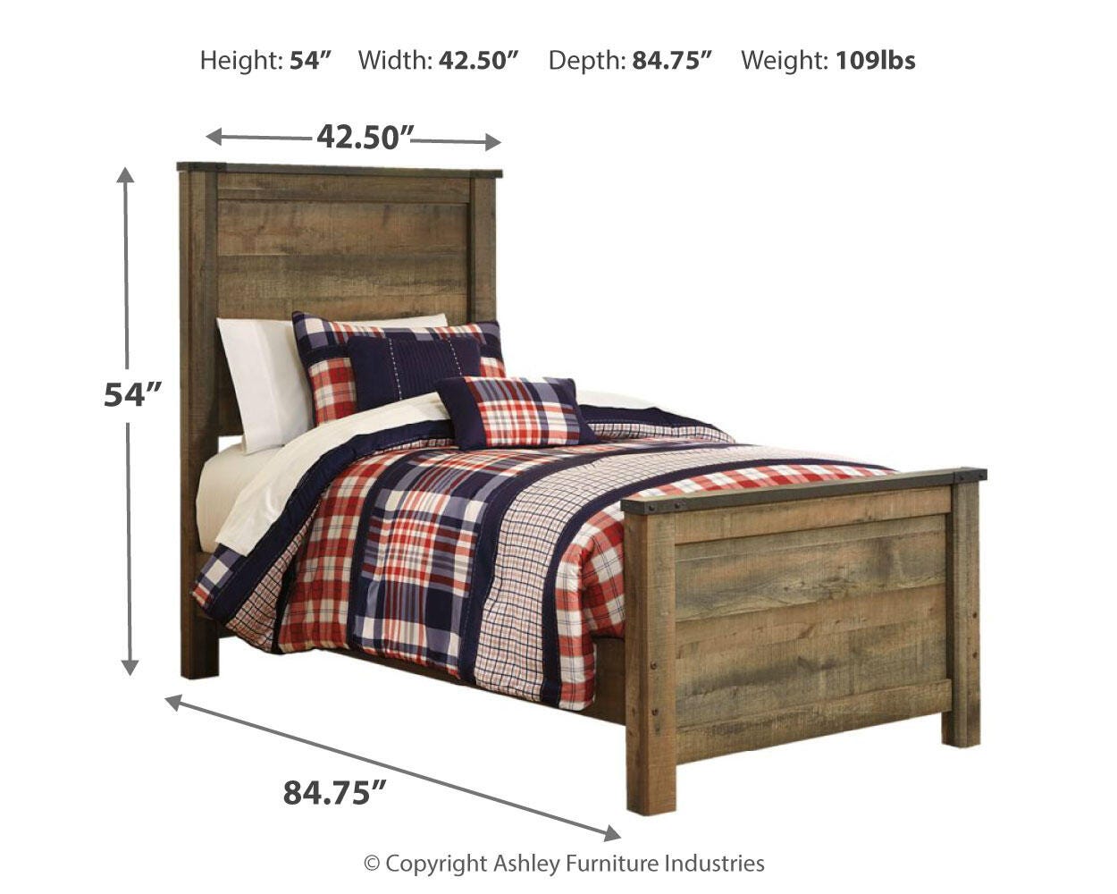 Trinell Twin Panel Bed - image 5