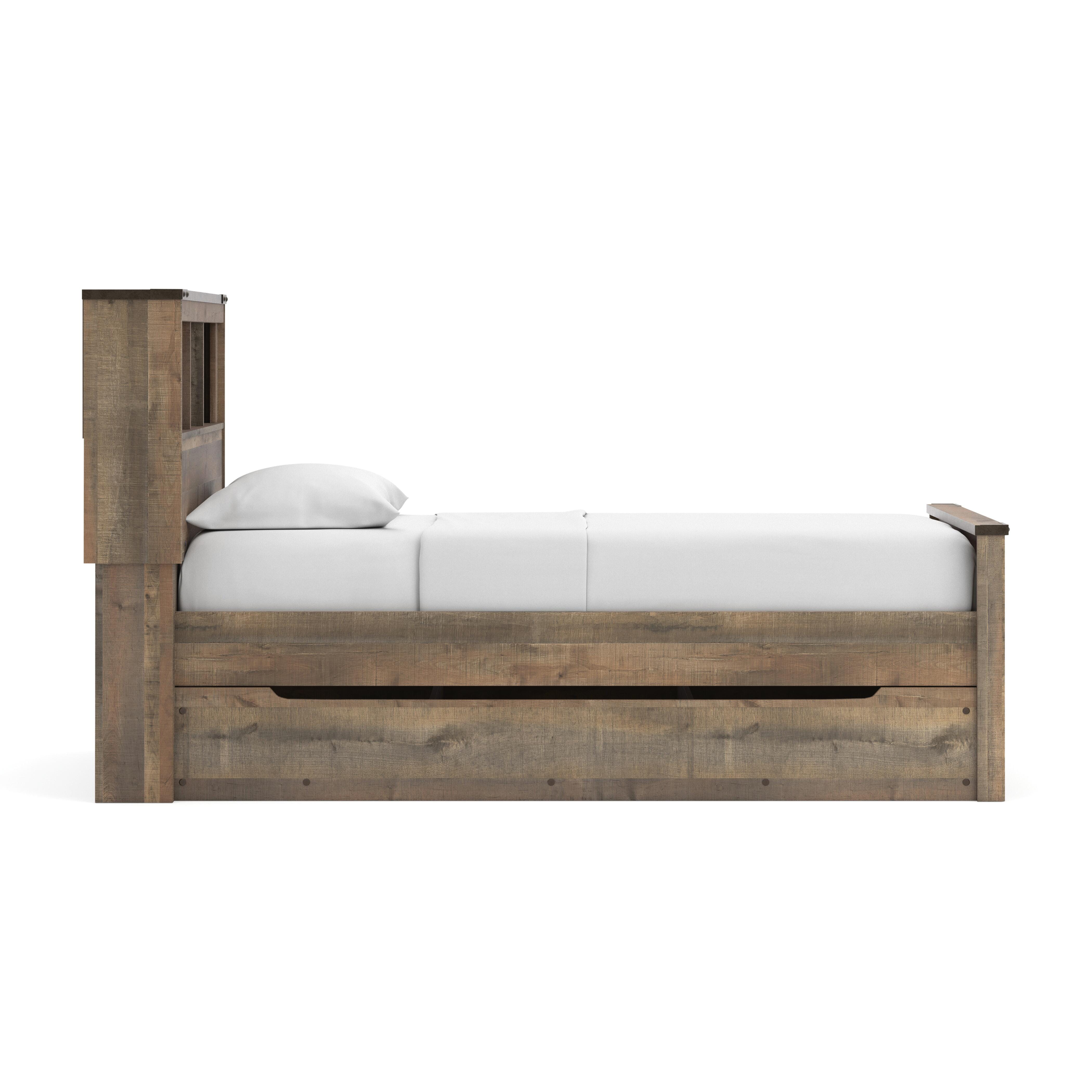 Cama librería individual Trinell con 1 cajón grande de almacenamiento - image 6