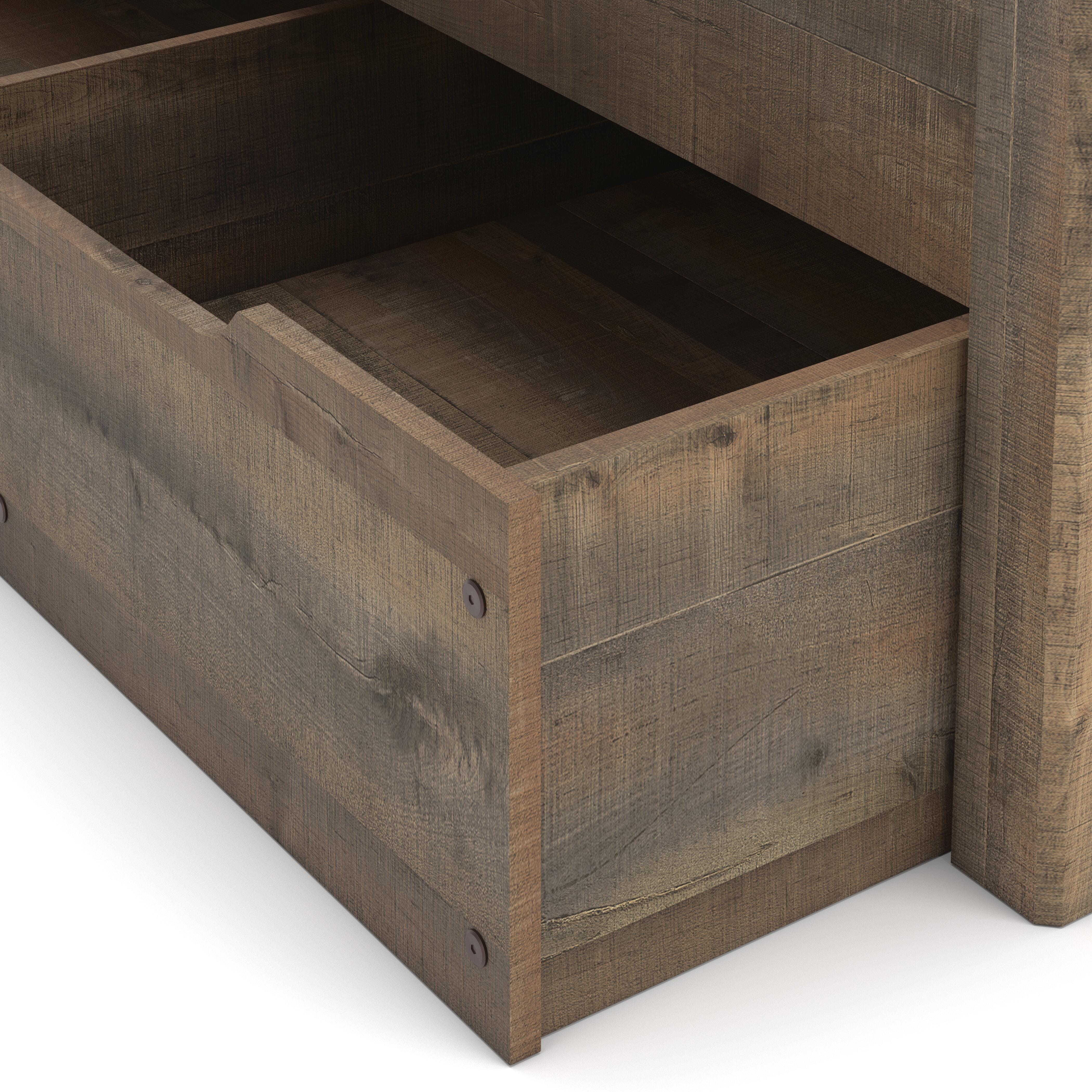 Cama librería individual Trinell con 1 cajón grande de almacenamiento - image 5