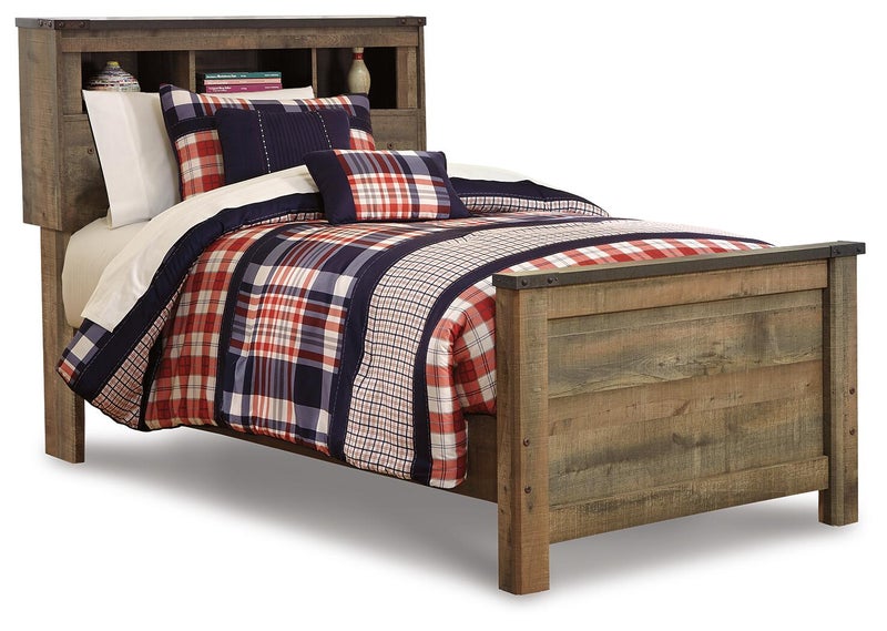 Trinell Twin Bookcase Bed, Brown