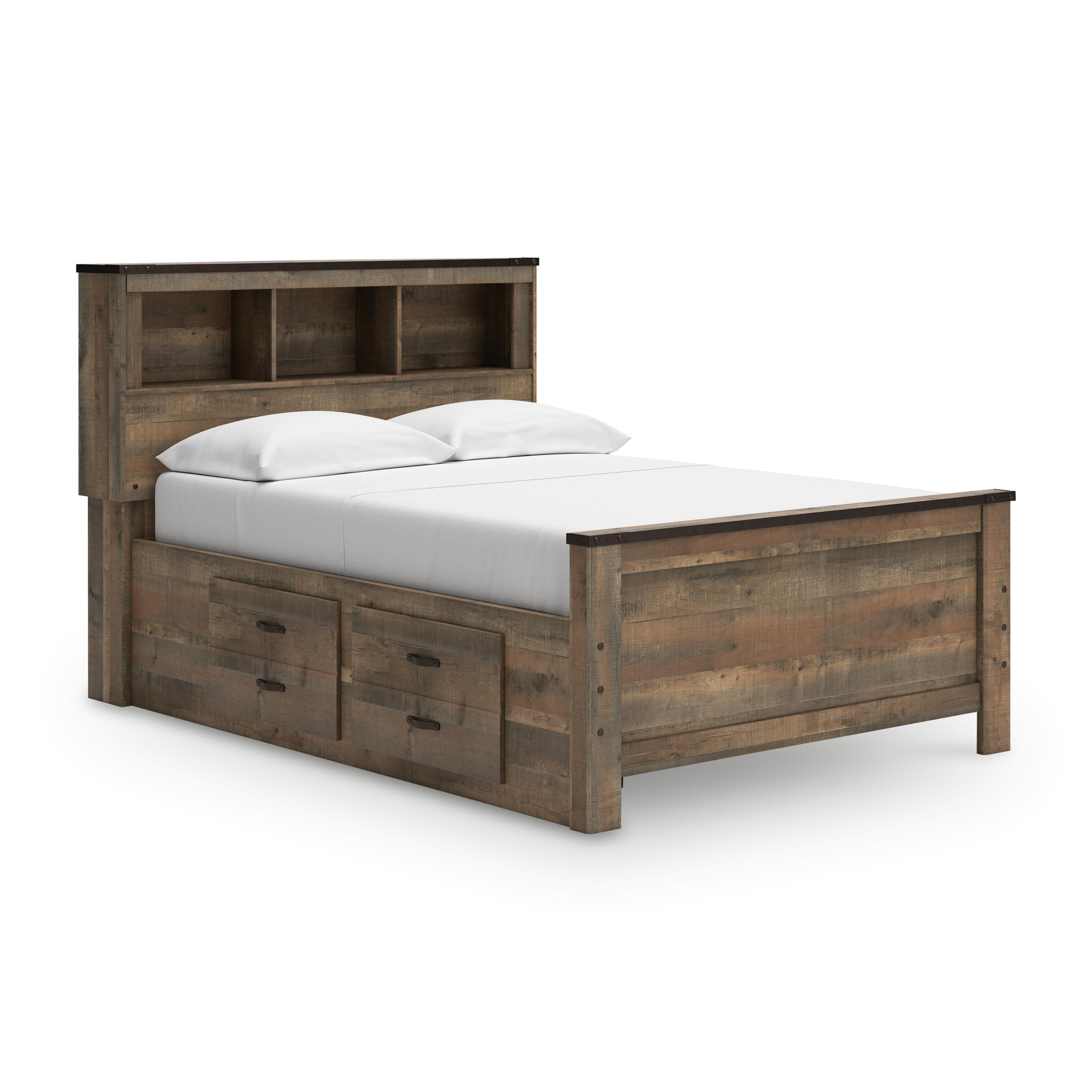 Picture of Trinell Full Bookcase Bed with 2 Storage Drawers