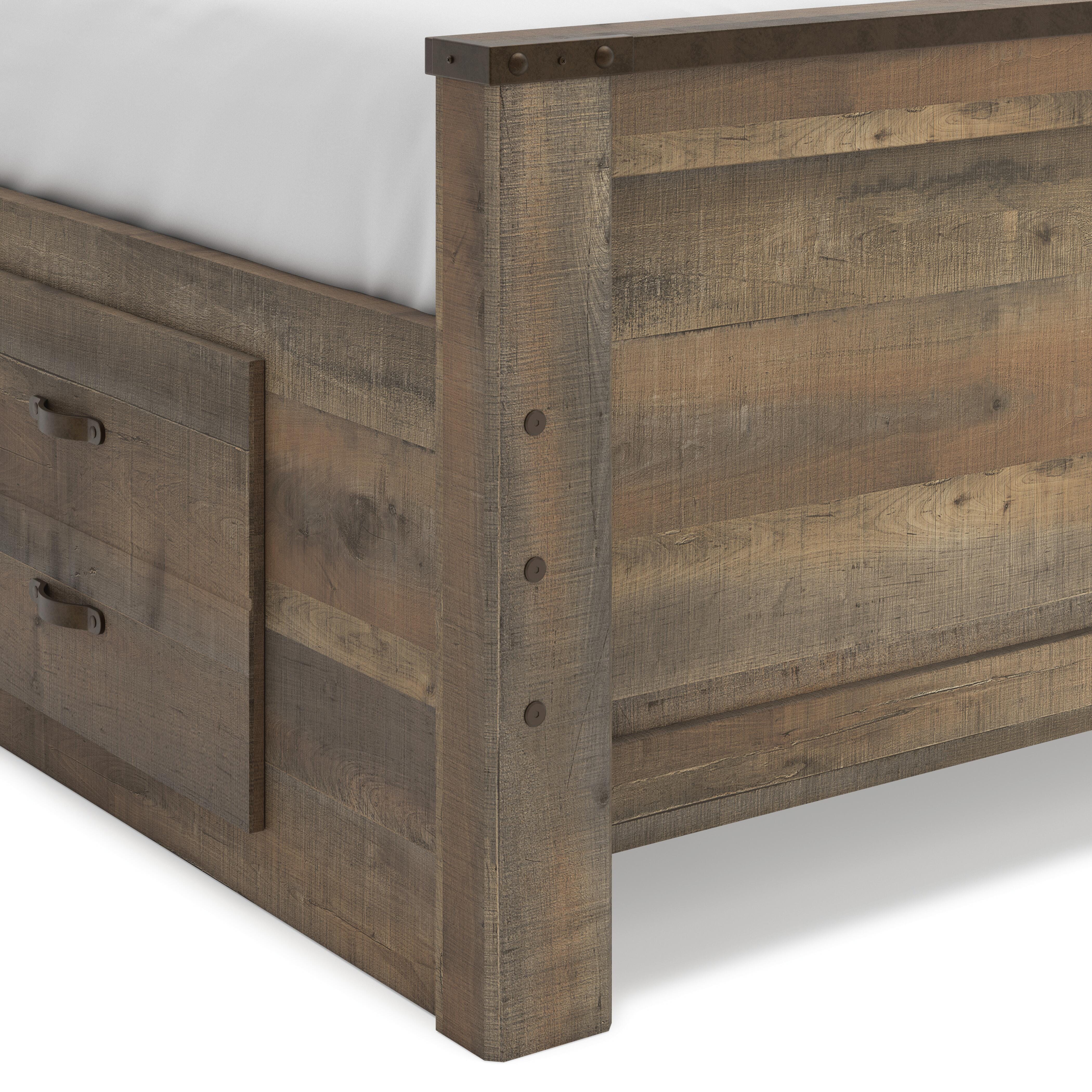 Cama Trinell con estantería completa y 2 cajones de almacenamiento - image 8
