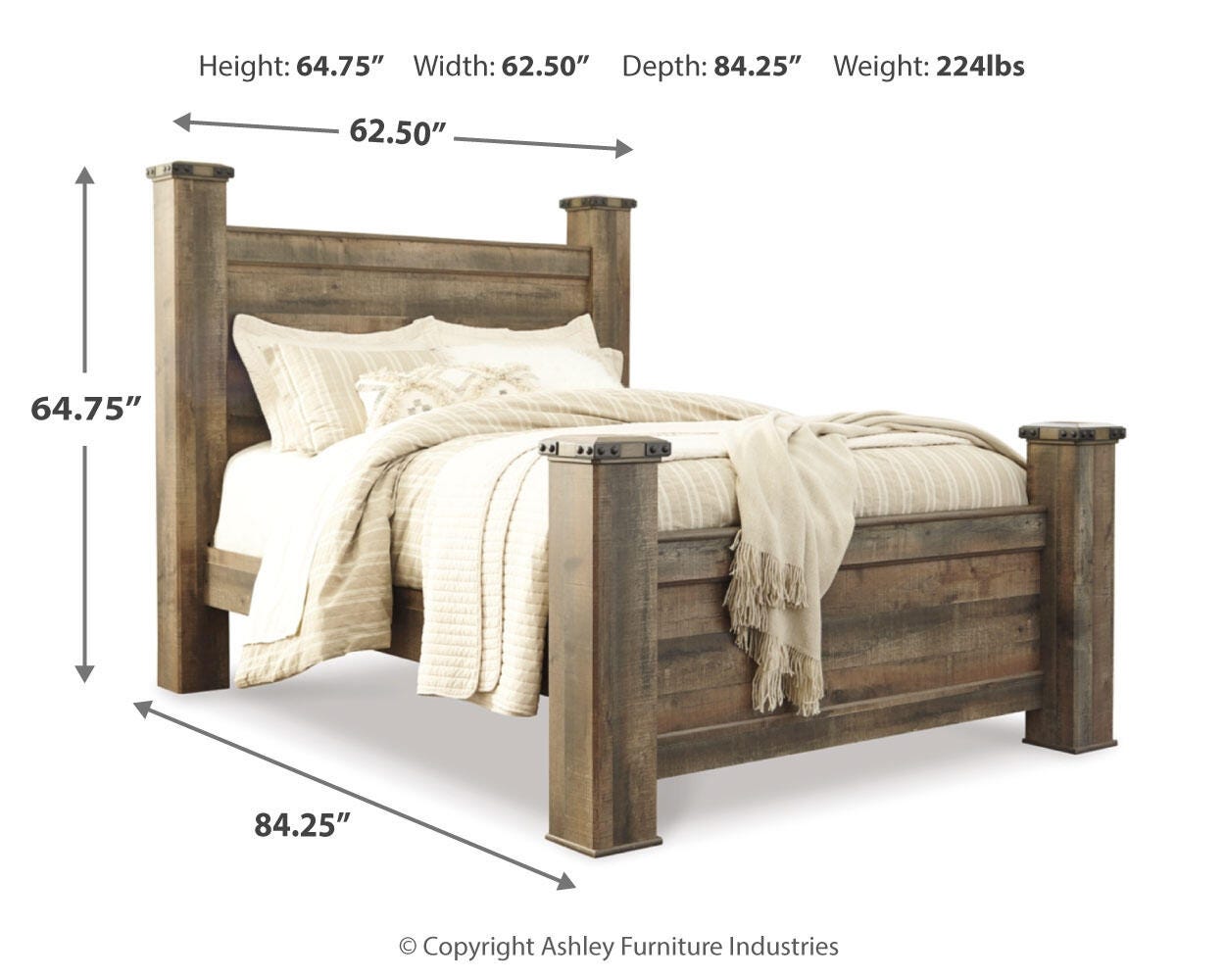 Trinell Queen Poster Bed - image 6