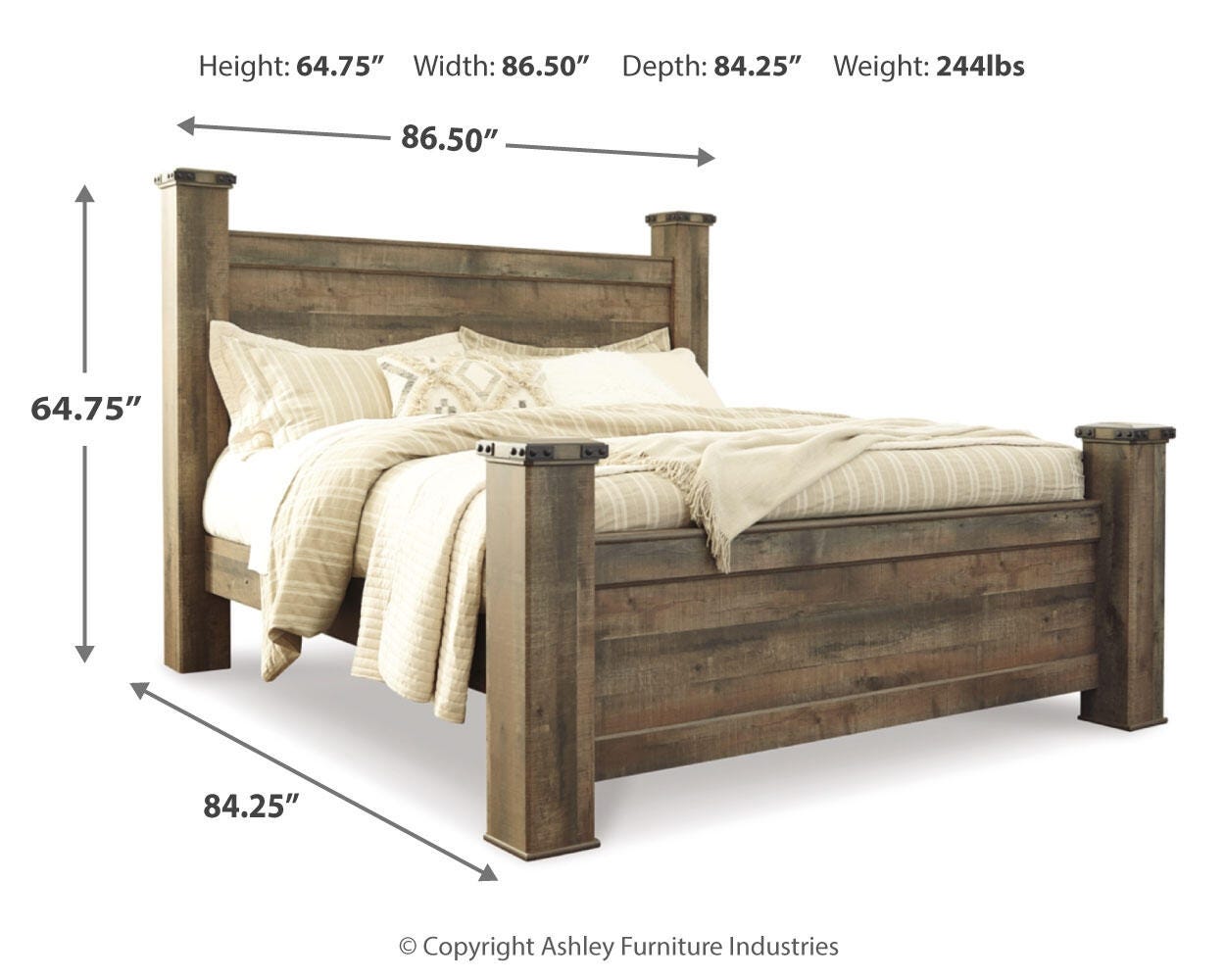 Trinell King Poster Bed - image 5