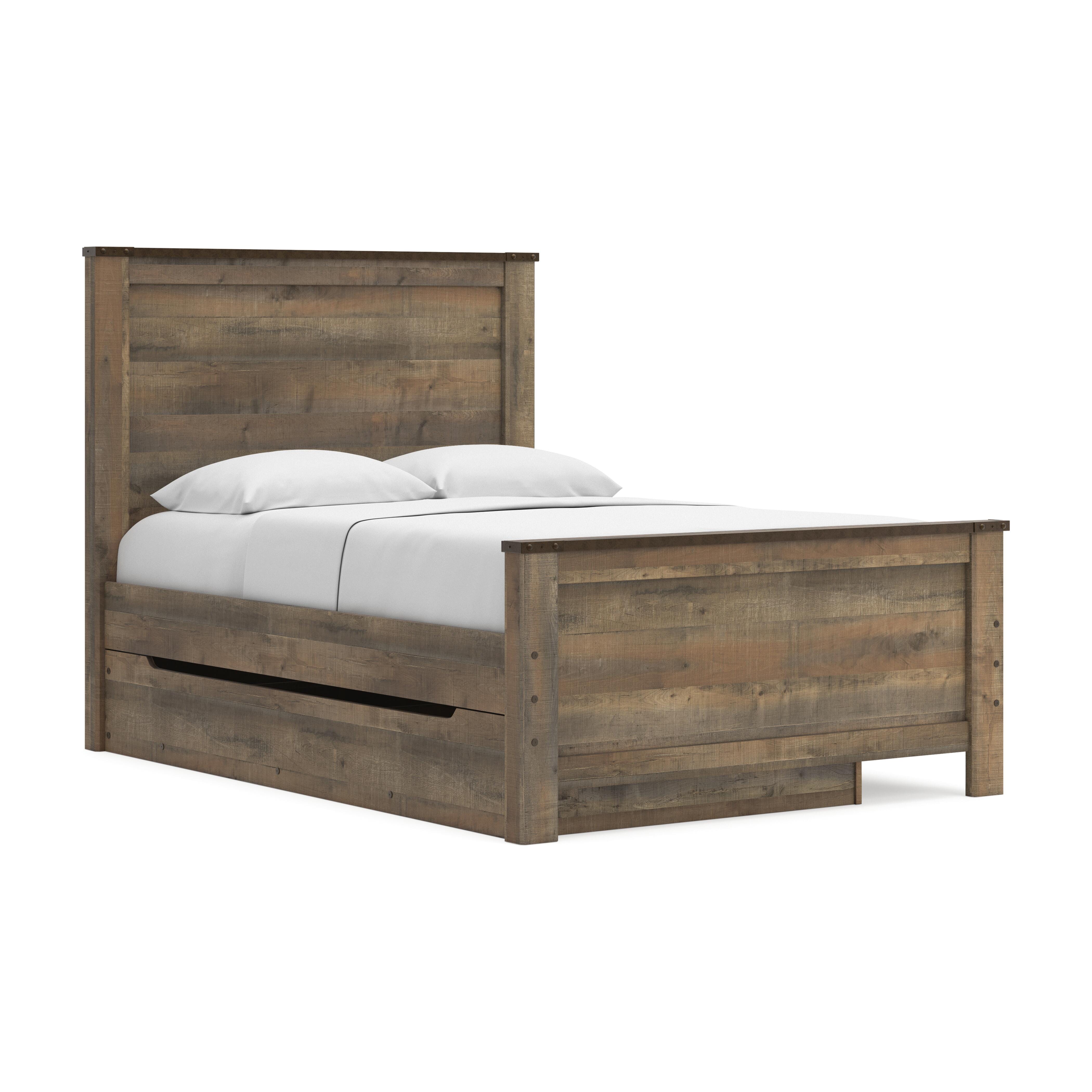 Cama Trinell de tamaño completo con 1 cajón grande de almacenamiento - image 4