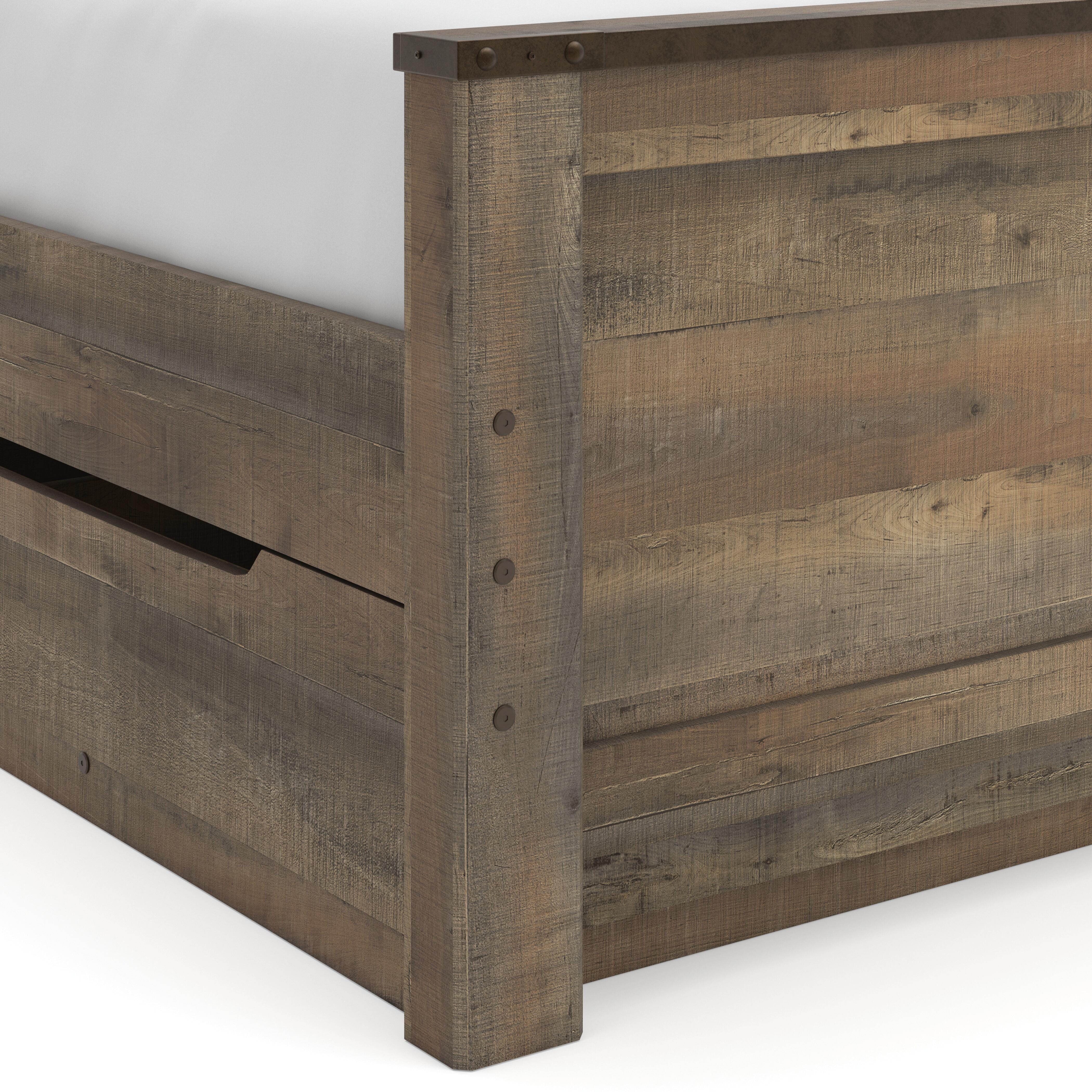 Cama Trinell de tamaño completo con 1 cajón grande de almacenamiento - image 8