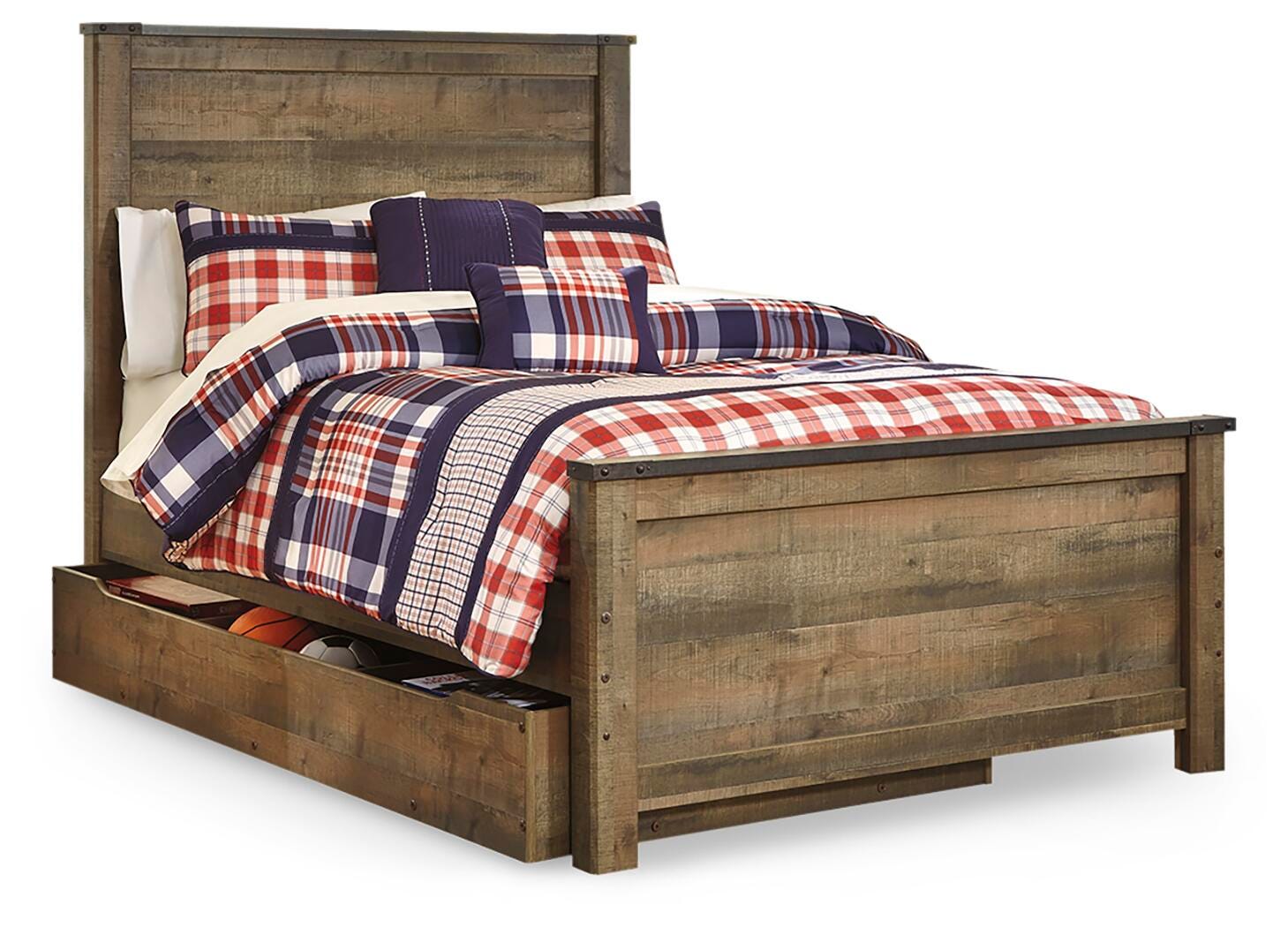 Trinell Full Panel Bed with 1 Large Storage Drawer - image 2