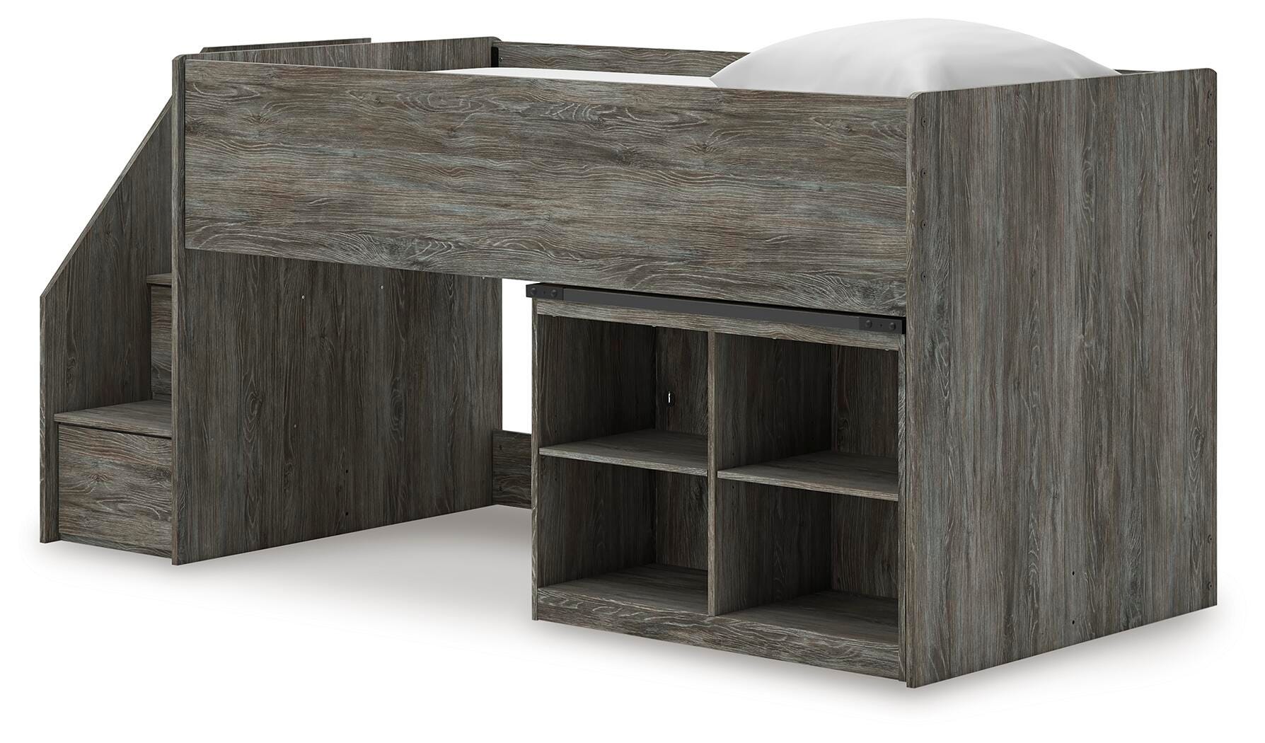 Frandern Twin Loft  Bed with Bookcase Storage - image 4
