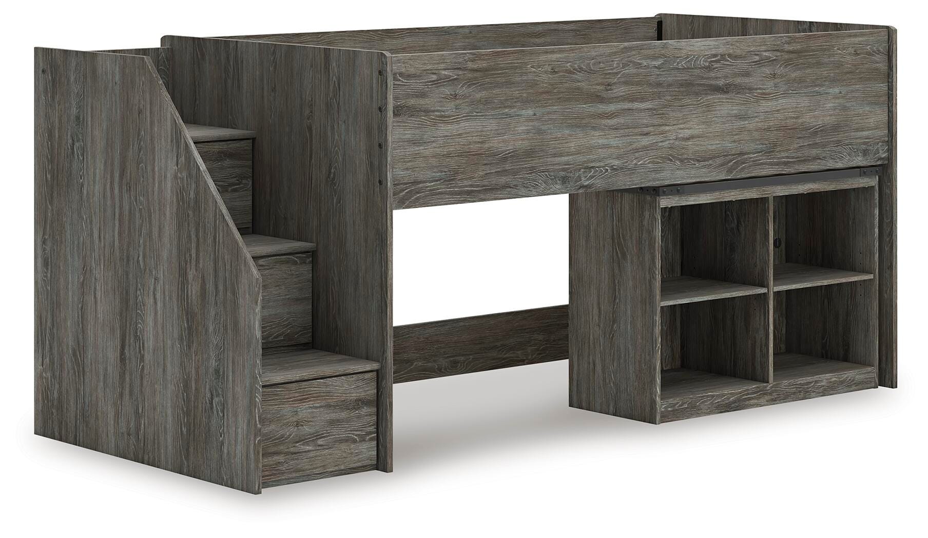 Frandern Twin Loft  Bed with Bookcase Storage - image 2