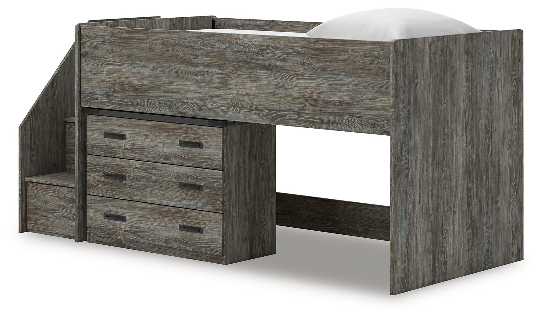Frandern Twin Loft Bed with Drawer Storage - image 4