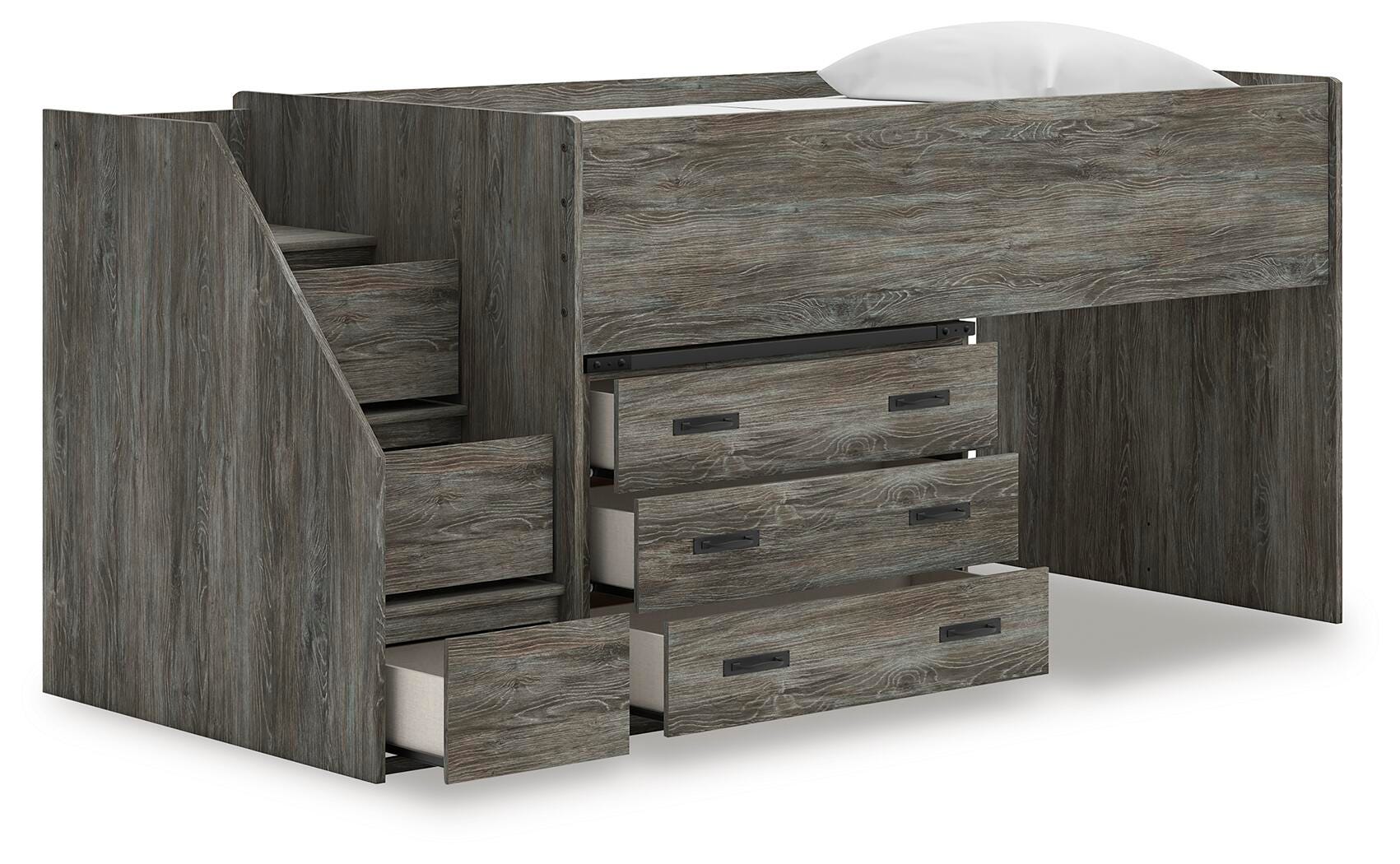 Frandern Twin Loft Bed with Drawer Storage - image 3