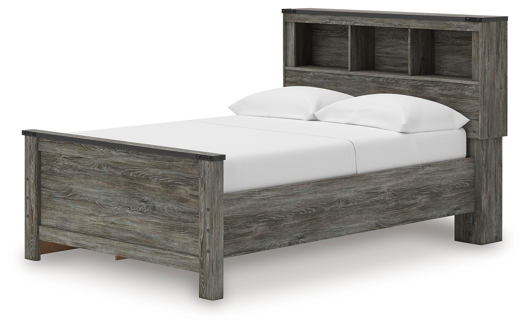 Frandern Full Bookcase Panel Bed with Storage - image 3
