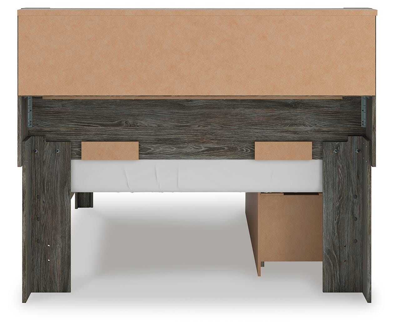Frandern Full Bookcase Panel Bed with Storage - image 5