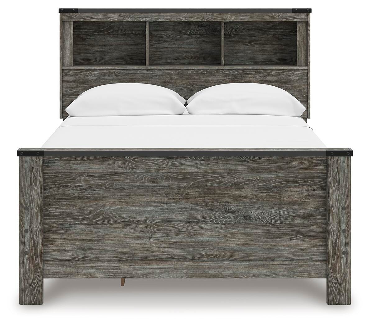 Frandern Full Bookcase Panel Bed with Storage - image 6