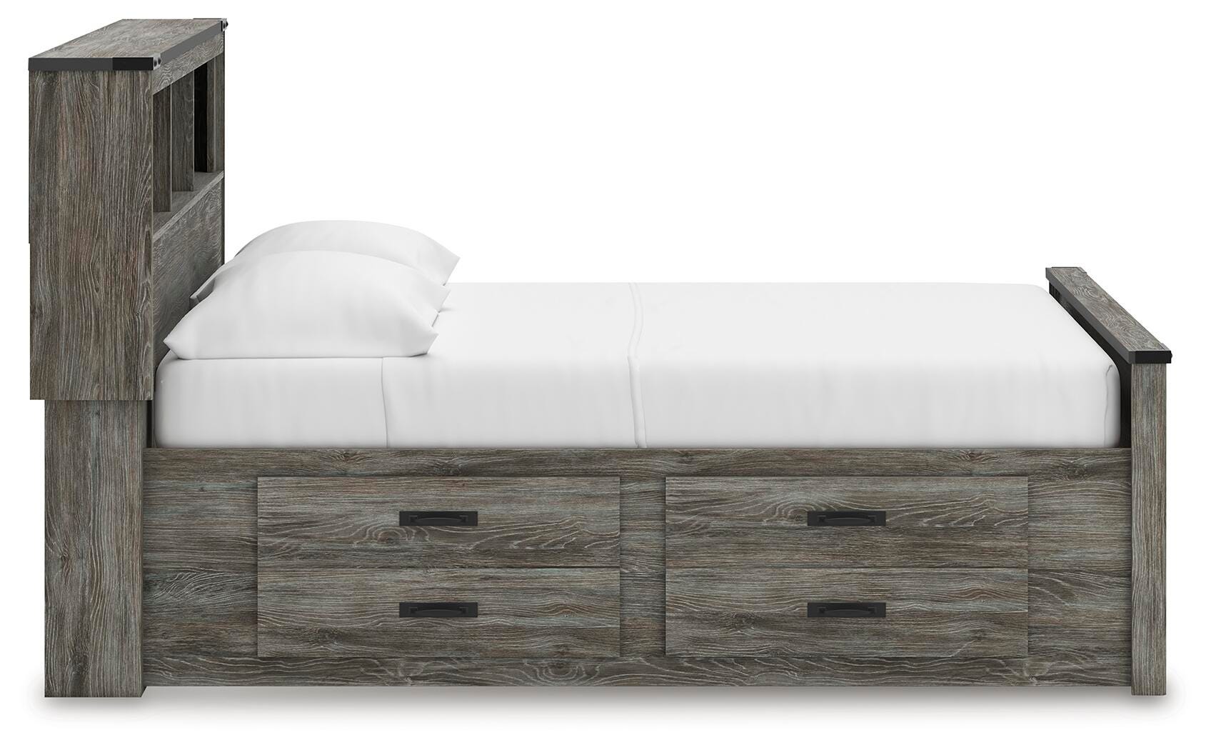 Frandern Full Bookcase Panel Bed with Storage - image 8
