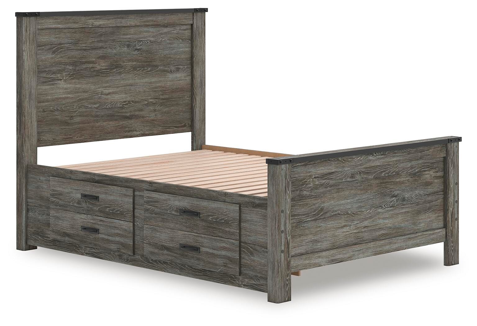 Cama Frandern de panel completo con almacenamiento - image 2