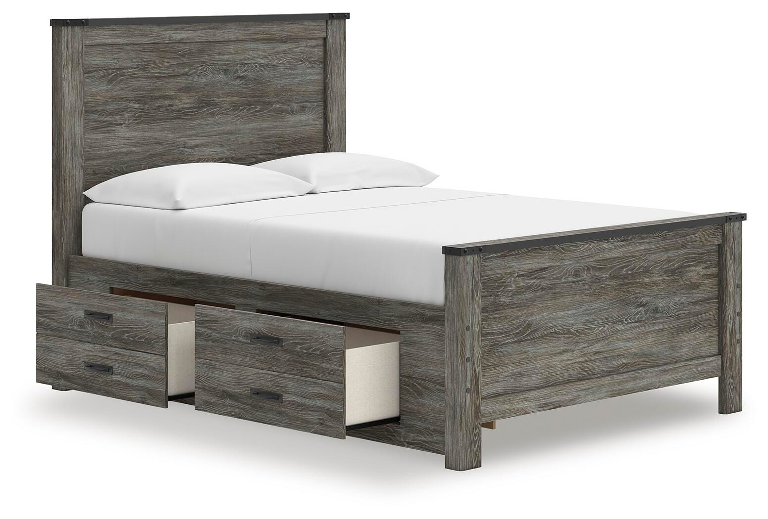 Cama Frandern de panel completo con almacenamiento - image 3