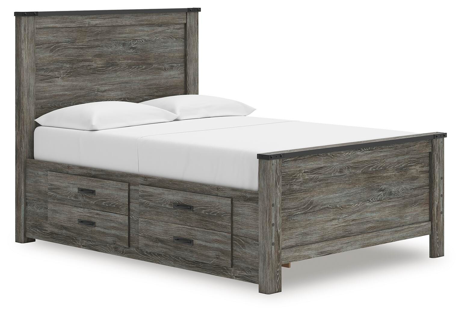 Cama Frandern de panel completo con almacenamiento - image 1