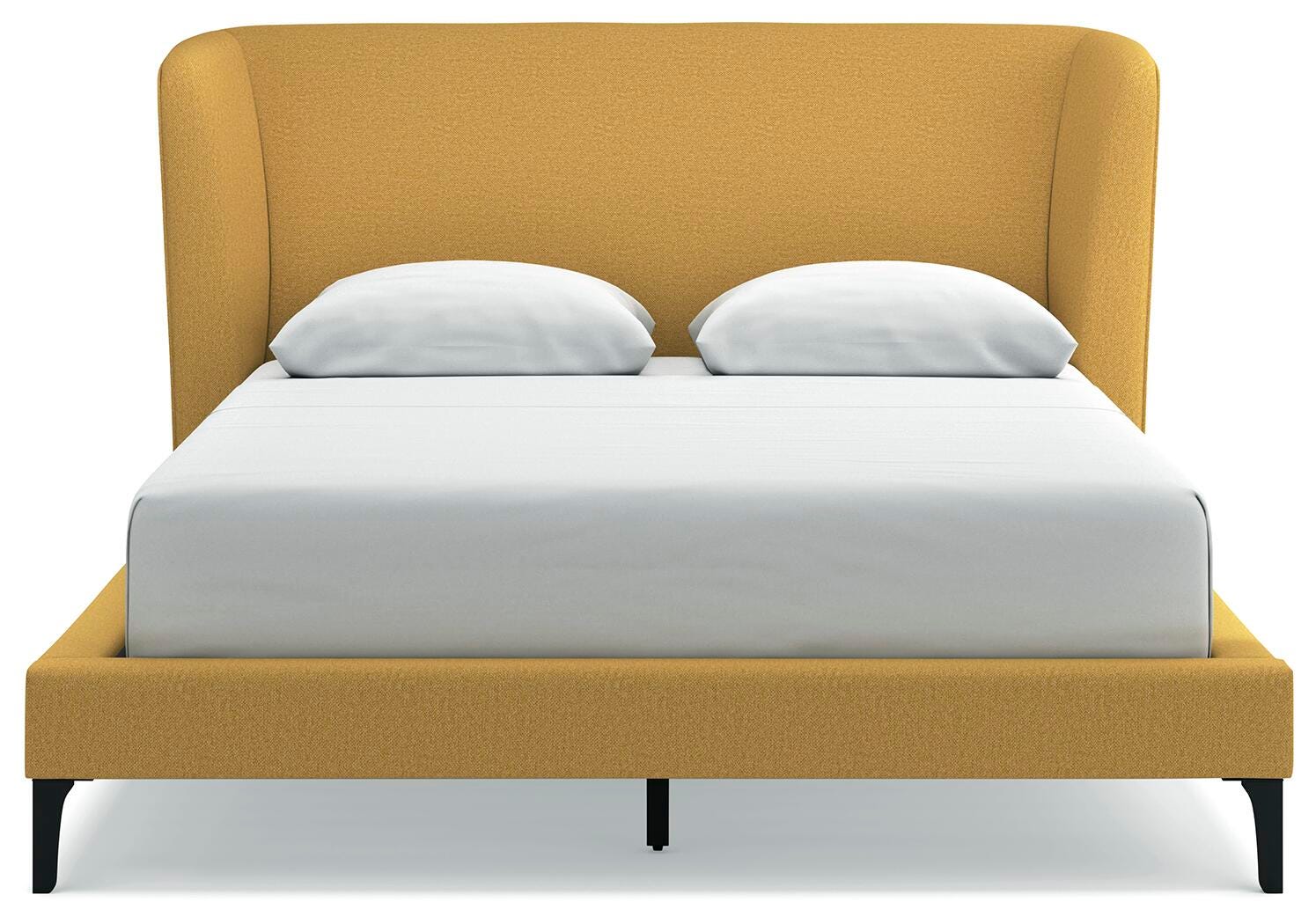 Cama Queen tapizada Maloken con listones enrollables - image 5