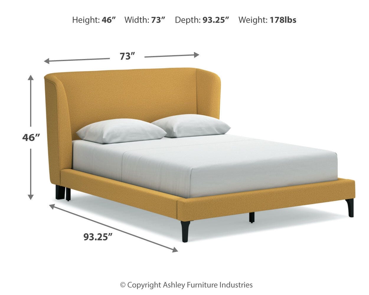 Cama Queen tapizada Maloken con listones enrollables - image 12