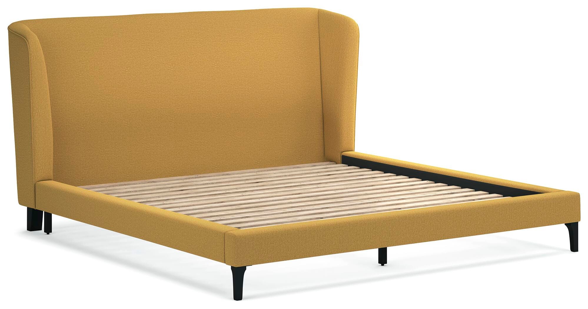 Cama tapizada Maloken King con listones enrollables - image 3
