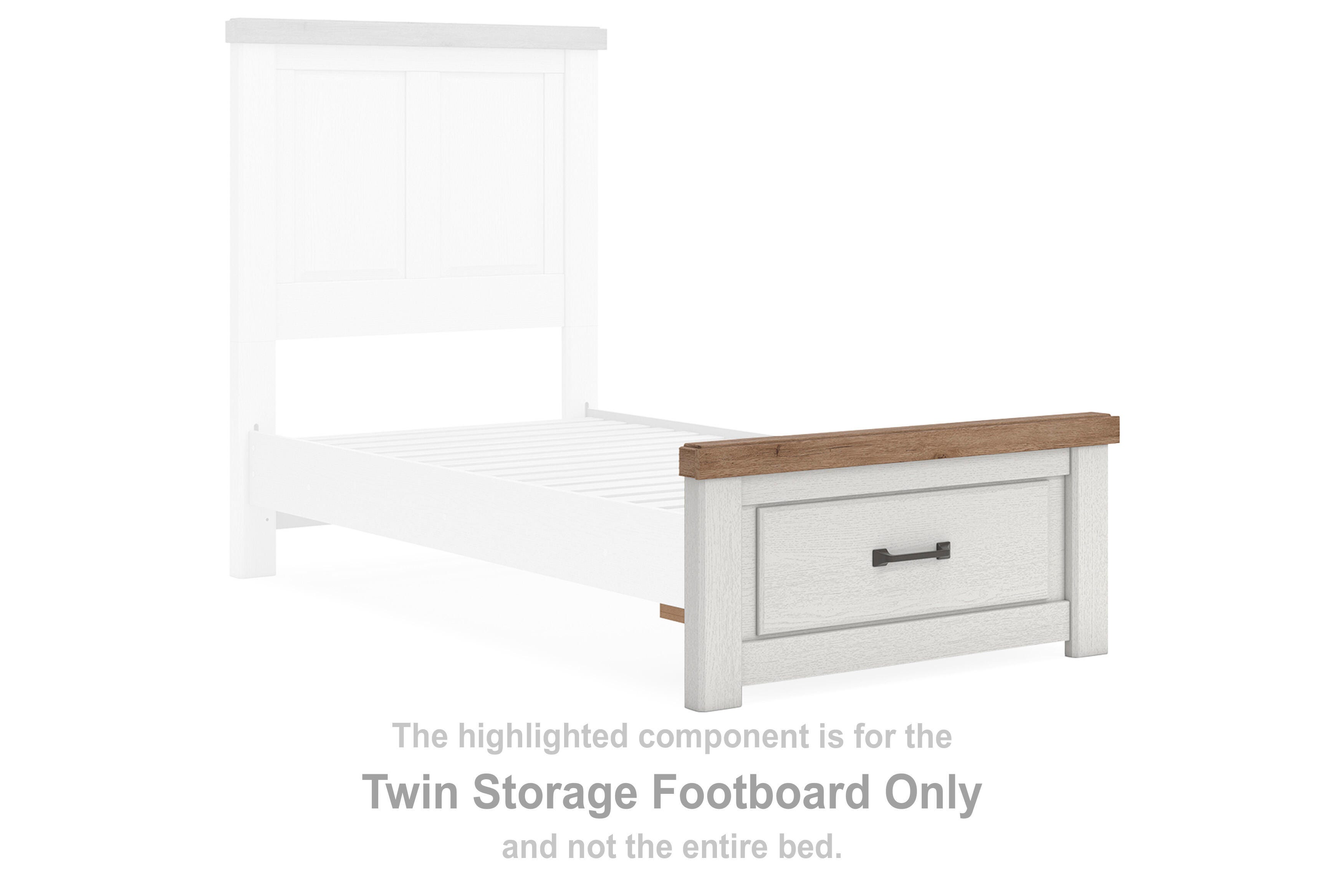 Savonport Twin Storage Footboard