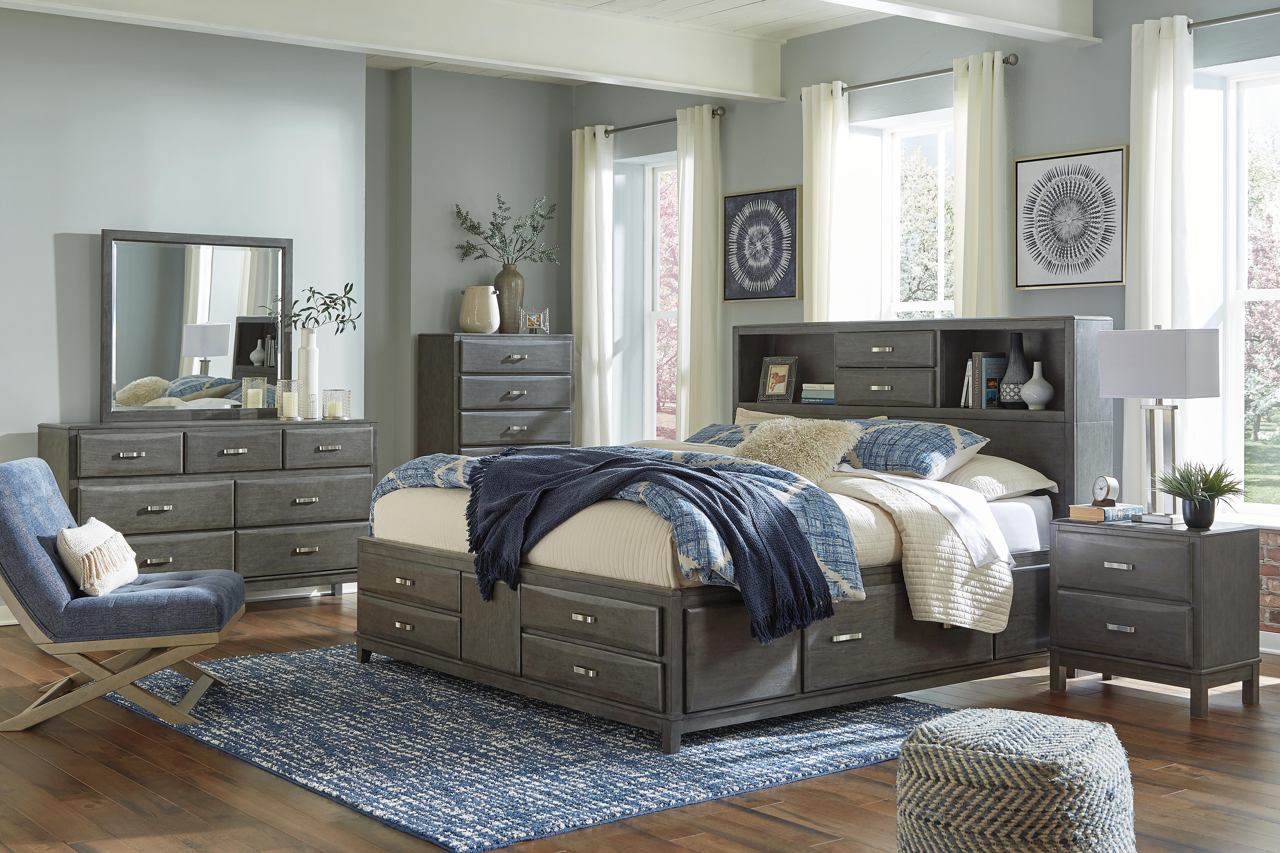 Caitbrook Queen Storage Bed, Dresser and Mirror - image 4
