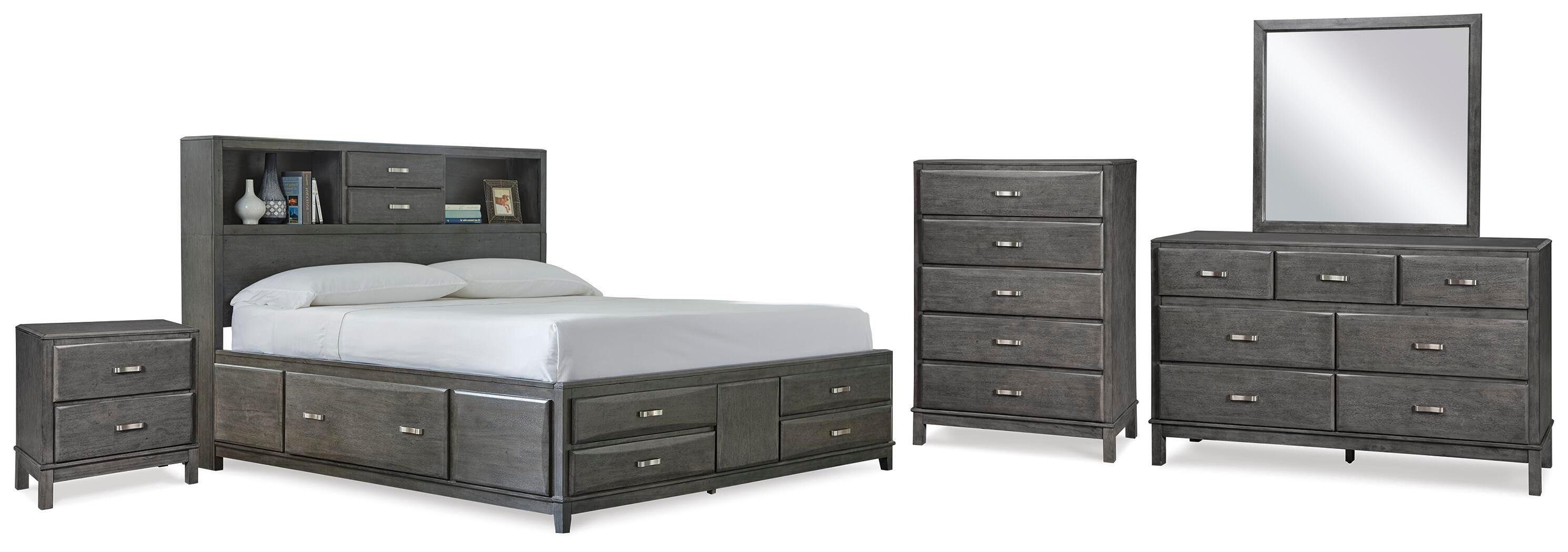 Caitbrook Queen Storage Bed, Dresser, Mirror, Chest and Nightstand - image 1