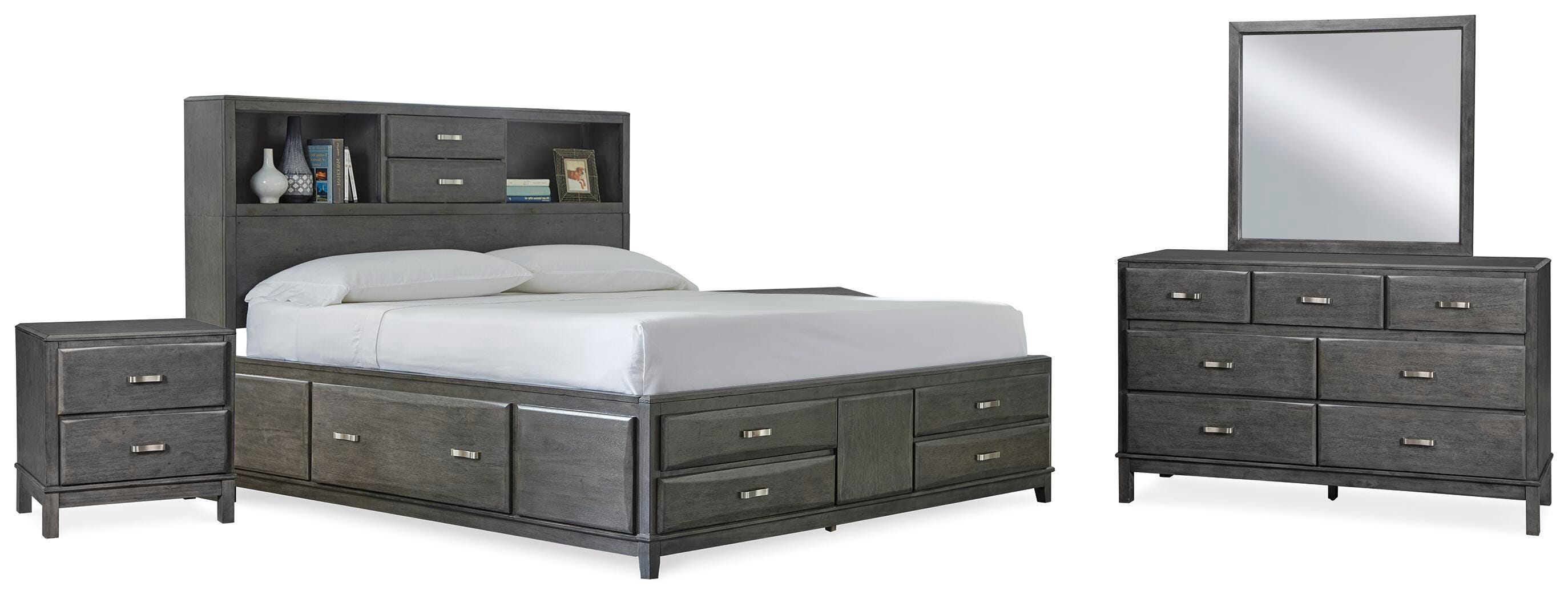 Caitbrook California King Storage Bed, Dresser, Mirror and Chest - image 1